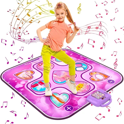 Aucrsozk Kids Dance Mat Toys For 3 4 5 6 7 8 9 10+ Year Old Girls Birthday Dance • £47.97