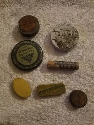 Vintage Advertising Medicine Tins Sampler Lot Parts And Pieces  • $12.95