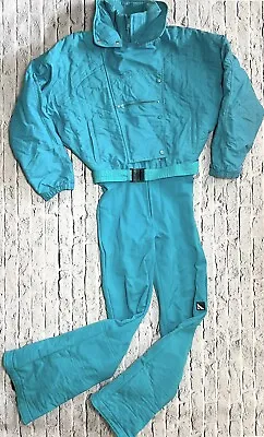 Vintage Search Ski Suit Snowsuit One Piece Coat Pants US 10 • $54