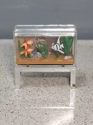 Lundby Aquarium Fish Tank Dollhouse Furniture Miniature Vintage 1970’s Mini • $29.99
