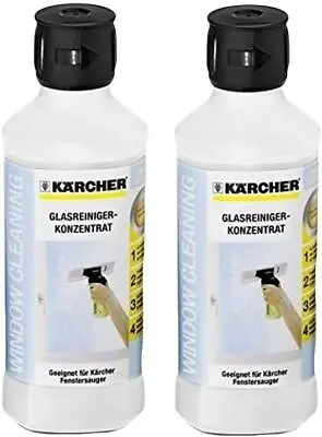KARCHER 500ml Glass Cleaning Concentrate For Window Vac Cleaner X 2 62957950 • £14.25