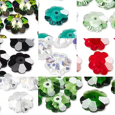 $7.42 • Buy 10 Authentic Crystal 6mm X 2mm Faceted Marguerite Lochrose Flower Rondelle Beads