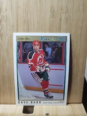 DAVE BARR🏆O-PEE-CHEE Premier '92 #54 NHLPA Card🏆 FREE POST • $4