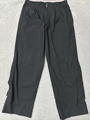 Zero Restriction Rain Golf Pants Men's Size Large Black Snap Zip Ankles • $44.99