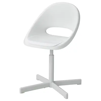 IKEA LOBERGET SIBBEN Desk Chair  Homework Children's Sturdy Modern White NEW • £34.49