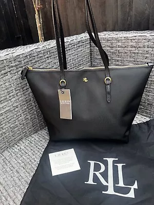 Ralph Lauren Women's Keaton 26 Nylon Tote Bag Small - Black • £27