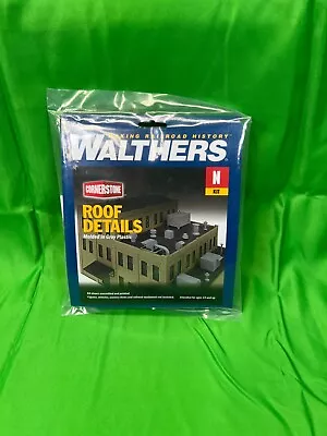 Walther’s Cornerstone Series N Scale Plastic Kit Of ROOF DETAILS New In Pack • $1.25