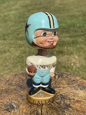 Vintage Dallas Cowboys NFL Football Sports Specialties NODDER BOBBLE HEAD 1960's • $110