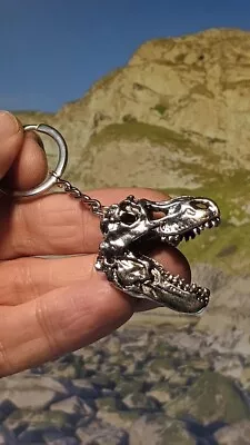 £4.97 • Buy Dinosaur Skull Tyrannosaurus Rex Keyring Fossil Hunter Gift. Gift Boxed