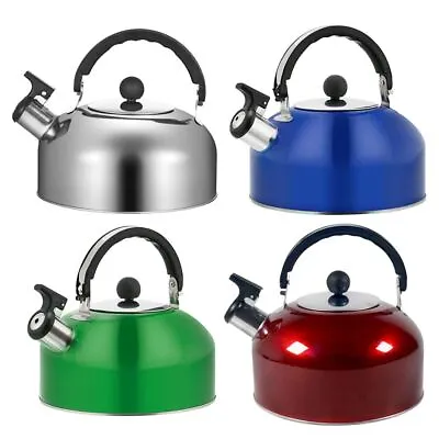 $16.97 • Buy Steel Stove Gas Water Kettle Whistling Kettle Teapot For Trips Teakettle