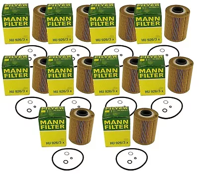 Mann Set Of 10 Engine Oil Filters For BMW E34 E36 320 325i 325is 525i M3 Z3 • $69.95