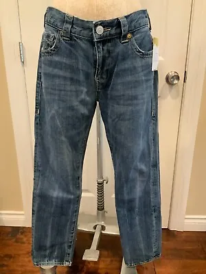 True Religion Medium Wash  Audrey Mid-Rise Slim Boyfriend  Blue Jeans Size 28 • $36.80