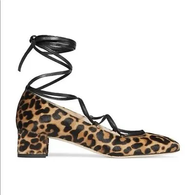 J. Crew Evelyn Leopard Print Calf Hair Pumps 8 • $60