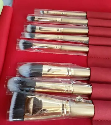 Luxie Glitter And Gold Brush Set  8 Brushes In Brush Roll • $28