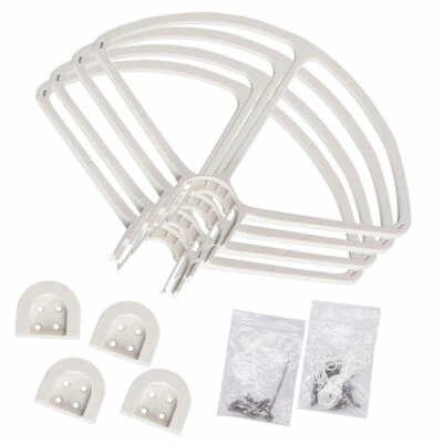 $21.84 • Buy 4Pcs White Propeller Prop Blade Protector Guard Bumper For DJI Phantom 1 2 3 NEW
