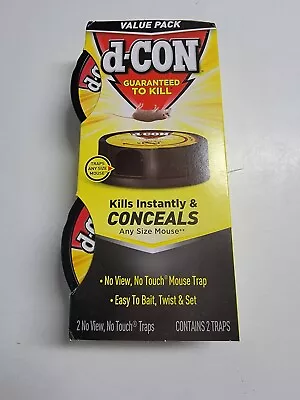 D-CON Guaranteed To Kill No View No Touch Mouse Trap - 2 Count Value Pack • $12.99