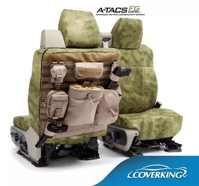 NEW Custom-Fit A-TACS FG Camo Tactical Seat Covers W/MOLLE Backing FOLIAGE GREEN • $399.99