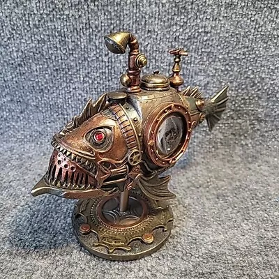 Steampunk Submarine Model Fantasy Statue Home Decor Deep Sea Diving Lanternfish • $99.99