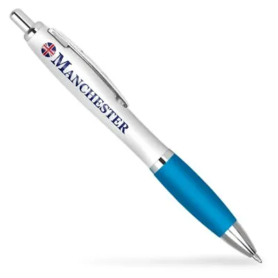 MANCHESTER City England - Aqua Ballpoint Pen Travel  #216125 • £3.99