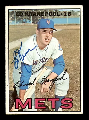 Ed Kranepool Autographed Signed 1967 Topps Card #452 New York Mets SKU #222085 • $10