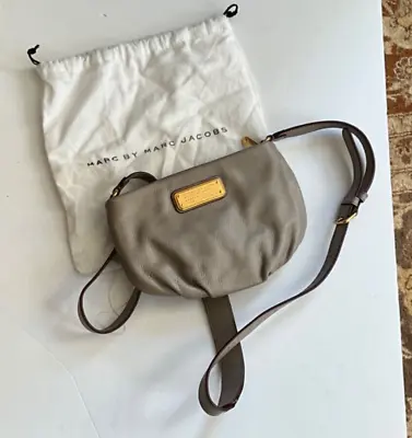 MARC BY MARC JACOBS Q Percy Grey Leather Crossbody Bag Updated Style • $145