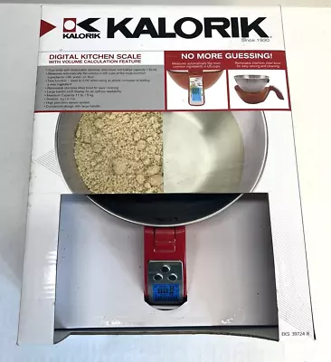 £38.84 • Buy Kalorik Digital Kitchen Scale W/Volume Calculation NIB 39724 Weigh Food Calorie
