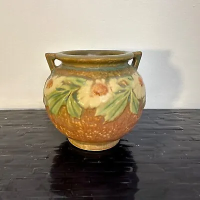 Vintage Rosevill Dahlrose Pottery Jardiniere Arts And Crafts Planter • $85