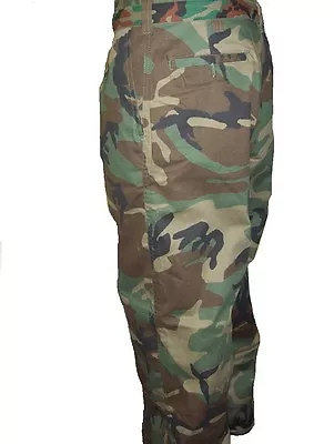 PANTS Woodland CAMO STRAIGHT LEG 4 POCKETS ZIP FLY FRONT 32- 34-36-38-40-42 R/L • $12.99