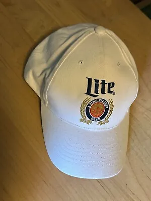 Miller Lite Baseball Cap- Beer Hat- Miller- White Hat- • $9.99