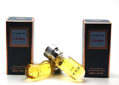 L'ENVOL By Cartier 0.5 Oz 15 Ml Eau De Parfum Spray For Men (Lots Of 2) • $39.99