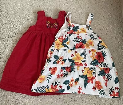 2x Baby Girl Dresses Size 9-12 Months From Nutmeg • £3