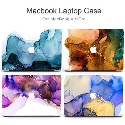 Watercolor Fluid Marble Case For Apple Macbook M2 Pro 14 15 16 Air 13 12 11 Inch • £7.19