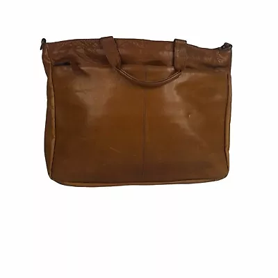 Vintage Latico Leather Briefcase Laptop Bag Tan Camel Top Grain • $29.22