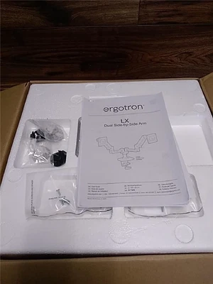 $250 • Buy Ergotron LX Dual Side-by-Side Arm Two-Monitor Mount - Matte Black (45-245-224)
