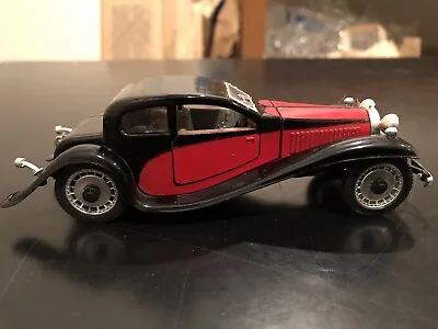 Rio Bugatti T50 Black & Red Diecast Model Car - Scale 1:43 • $10