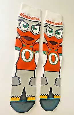 NCAA Miami Hurricanes - HyperOptic Mascot Rock 'Em Socks - NEW • $13