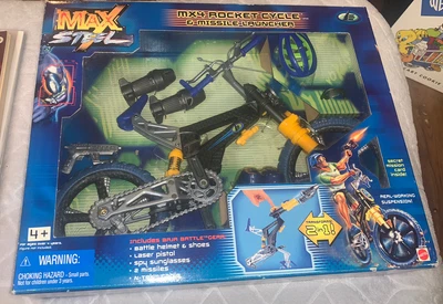 $24.99 • Buy 1999 Mattel Max Steele MAX: MX4 Rocket Cycle & Missile Launcher New Sealed Box