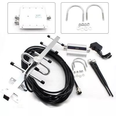 Cell Phone Signal Booster Mobile Signal Repeater GSM 900MHz + Yagi Antenna Kit • $40.85