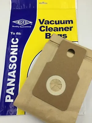 Bags Fits Panasonic Upright Vacuum Cleaners Dust Hoover Bags U-2e U20e U20ab X 5 • £4.99