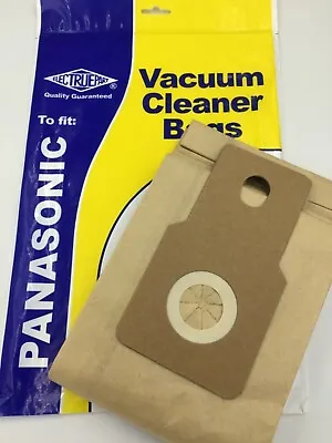 Dust Bags For Panasonic U-2E U20E U20AB Upright Vacuum Hoover Dust Bags 5 Pack • £4.99