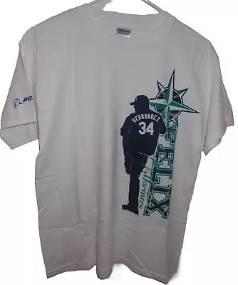 SEATTLE MARINERS * FELIX HERNANDEZ  #34 * CHILD's XL * WHITE TEE * NEW • $9.95