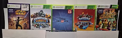 $19.95 • Buy XBOX 360 Games Lot 5 Diff Skylanders Superchargers, Skylanders Giants, Star Wars