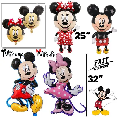 Mickey Minnie Mouse Theme Birthday Party Foil Air Fill Balloon UK Selle • £3.69