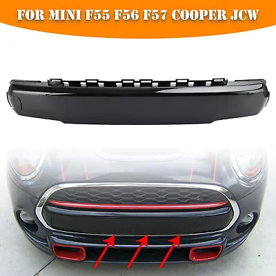 Front Number Plate Cover Gloss Black For Mini F56 F57 Cooper JCW 51117337791 F13 • $90.99