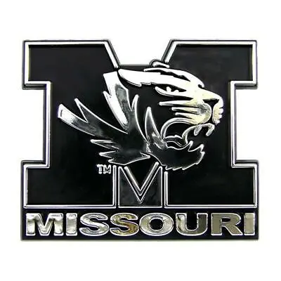 Missouri Tigers Silver Chrome Auto Emblem [NEW] NCAA Car Truck Decal Sticker • $6.95