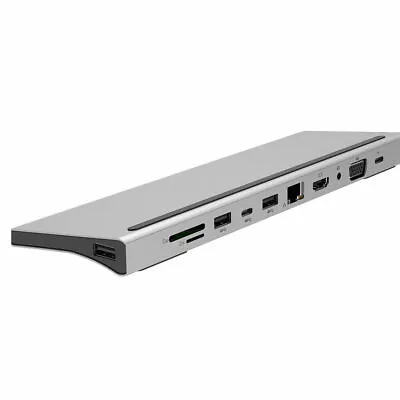 Docking Station 11 In 1 HDMI USB 3.0 C Hub 3.5MM VGA For Macbook HP DELL PD SD • $49.95