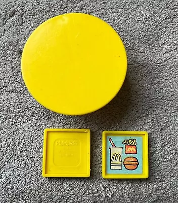 Vintage 1974 Playskool Familiar Places McDonalds 430 Food Trays And Table • $15