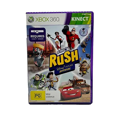 Kinect Rush: A Disney Pixar Adventure - (Microsoft Xbox 360) Free Postage • $17