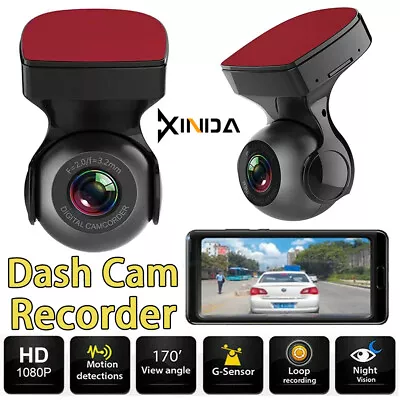 WiFi Dash Cam Car Camera Recorder Video HD 1080P 170° Car DVR G-Sensor Vehicle • $36.88