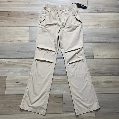 Nova Men Mens Sentinent Utility Slim Flare Parachute Pants Size Medium Tan • $20